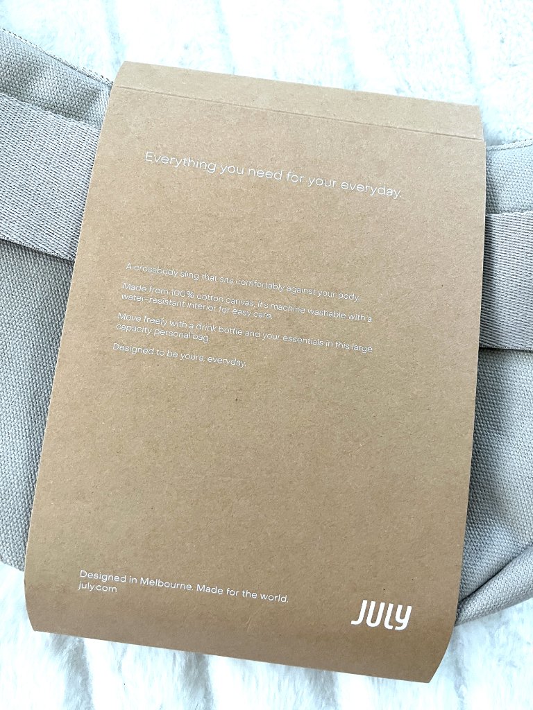 Nwt July Everyday Canvas Limited Edition Crescent Bag (Natural) — image 4 of 8